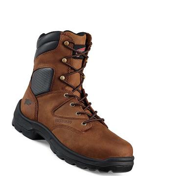 Red Wing FlexBond 8-inch Safety Toe Metguard Men's Safety Boots Brown | ZA 321RVD